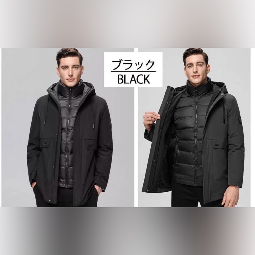 NWOT Women’s Black 2-in-1 Hooded Parka Puffer Jacket 170/88A